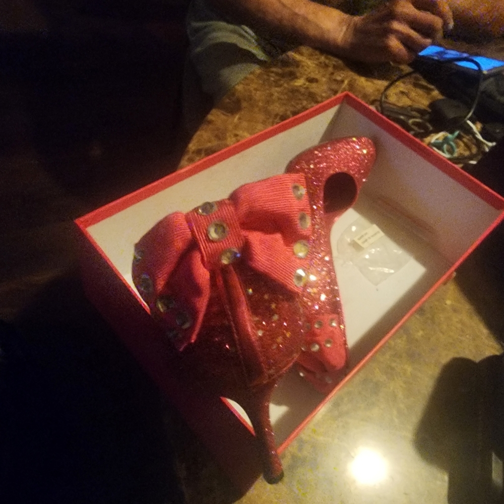 Glitter Barbie town shoes
